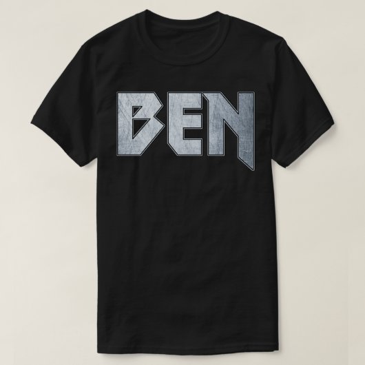 Heavy metal Ben T-shirt (Design voorkant)