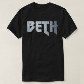 Heavy metal Beth T-shirt (Design voorkant)