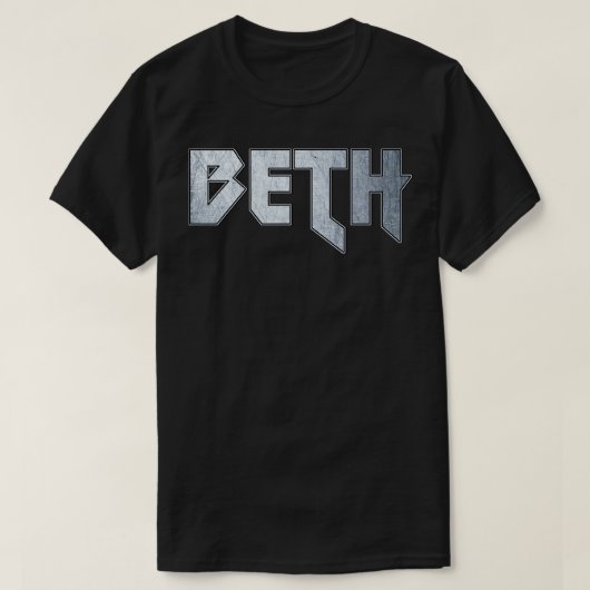 Heavy metal Beth T-shirt (Design voorkant)