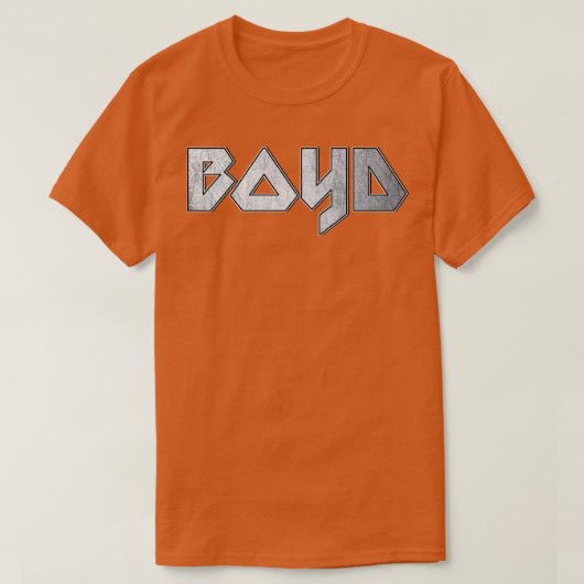 Heavy metal Boyd T-shirt (Design voorkant)