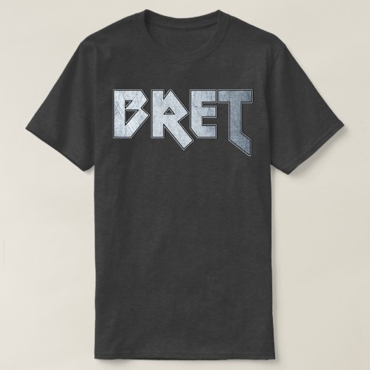 Heavy metal Bret T-shirt (Design voorkant)