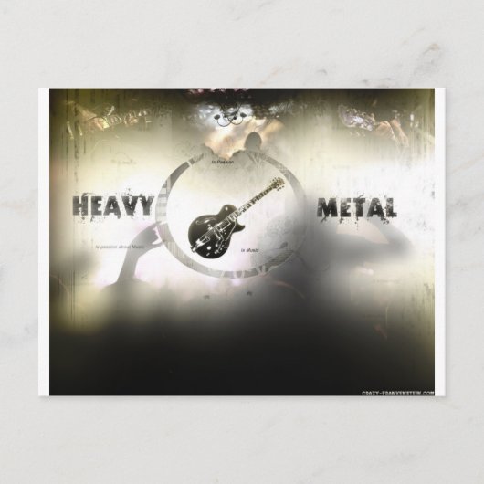 Heavy Metal Briefkaart (Voorkant)