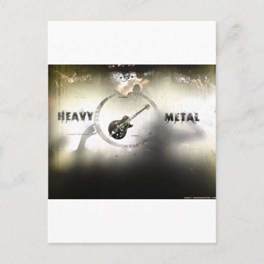 Heavy Metal Briefkaart (Voorkant)