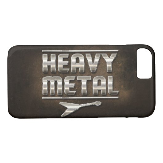 "Heavy metal" Case-Mate iPhone Case (Achterkant (Horizontaal))