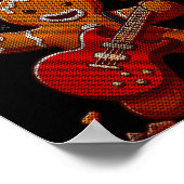 Heavy Metal Christmas Sleigher Hail Santa Claus Ro Poster (Hoek)