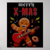 Heavy Metal Christmas Sleigher Hail Santa Claus Ro Poster (Voorkant)