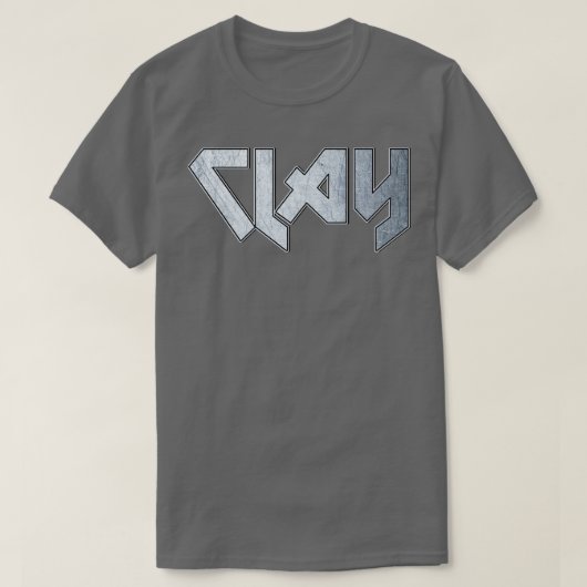 Heavy metal Clay T-shirt (Design voorkant)
