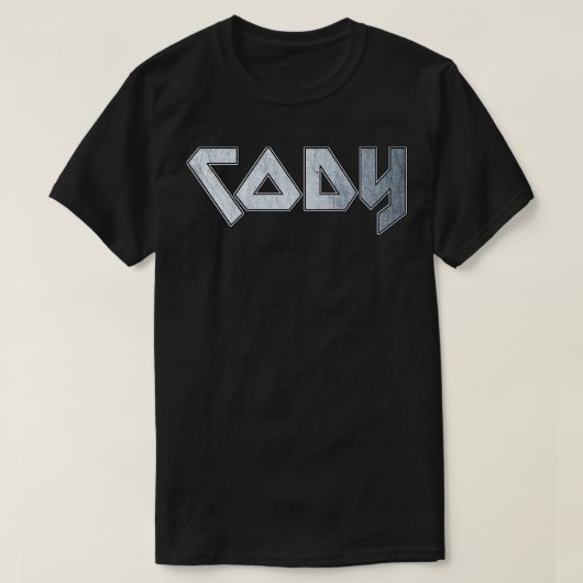 Heavy metal Cody T-shirt (Design voorkant)