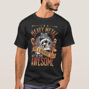 Heavy Metal Cooler Dad Punk Rock Music T-shirt