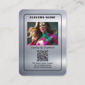 Heavy Metal Coscard QR Code Cosplay Kaarten Visitekaartje (Achterkant)