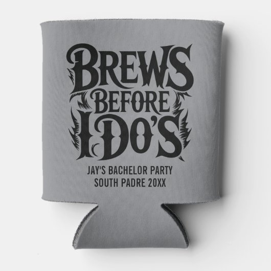 Heavy Metal Custom Bachelor Party Rock N' Roll Blikjeskoeler (Voorkant)