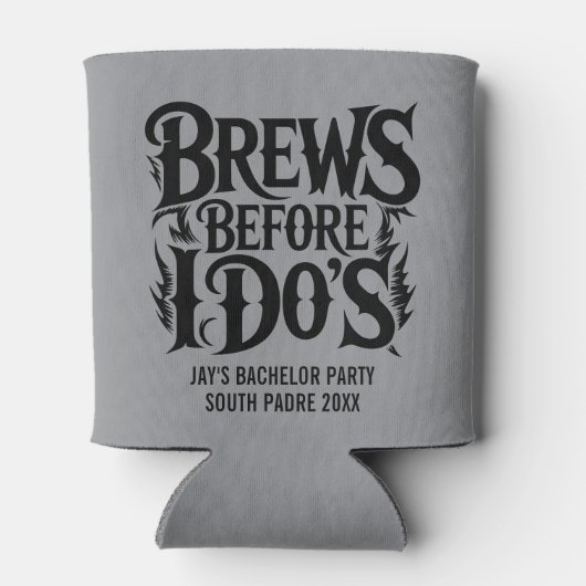 Heavy Metal Custom Bachelor Party Rock N' Roll Blikjeskoeler (Achterkant)