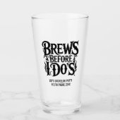 Heavy Metal Custom Bachelor Party Rock N' Roll Glas (Voorkant)