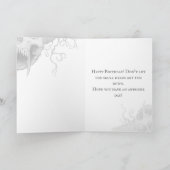 Heavy Metal Death Skull Graveyard Gevouwen Verjaar Kaart (Binnen)