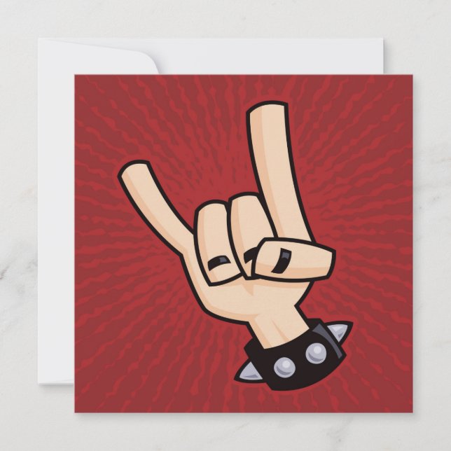 Heavy Metal Devil Horns (Voorkant)