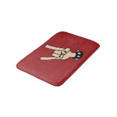 Heavy Metal Devil Horns Badmat (Gekanteld)