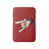 Heavy Metal Devil Horns Badmat (Voorkant Verticaal)