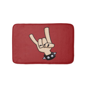 Heavy Metal Devil Horns Badmat
