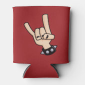 Heavy Metal Devil Horns Blikjeskoeler (Voorkant)