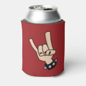 Heavy Metal Devil Horns Blikjeskoeler (Blikje Achterkant)