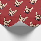 Heavy Metal Devil Horns Cadeaupapier (Hoek)