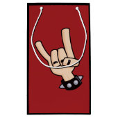 Heavy Metal Devil Horns Klein Cadeauzakje (Achterkant)