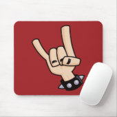 Heavy Metal Devil Horns Muismat (Met muis)
