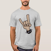 Heavy Metal Devil Horns T-shirt (Voorkant)