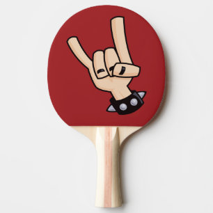 Heavy Metal Devil Horns Tafeltennisbatje