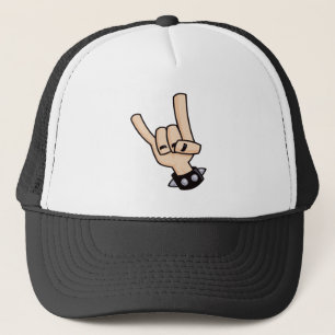 Heavy Metal Devil Horns Trucker Pet