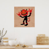 Heavy Metal Devil Poster (Keuken)