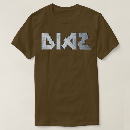 Heavy metal Diaz T-shirt (Design voorkant)