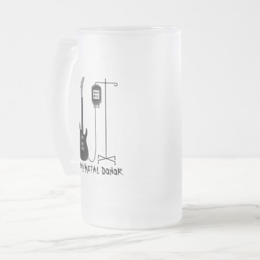 Heavy Metal Donor Music Matglas Bierpul (Voorkant links)