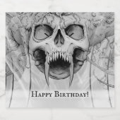 Heavy metal doodskop bier etiket (Enkel label)