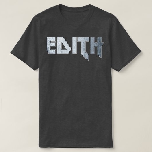 Heavy metal Edith T-shirt (Design voorkant)