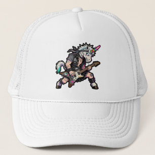 Heavy Metal Eenhoorn Gitarist - Rock 'n' Roll Trucker Pet