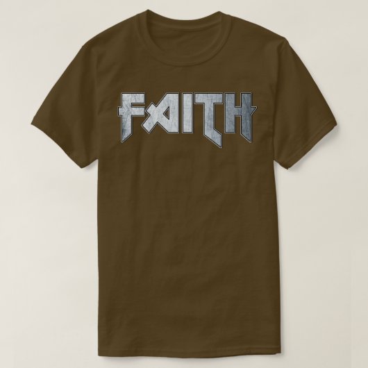Heavy metal Faith T-shirt (Design voorkant)