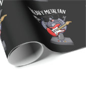 Heavy Metal Fan Grappige Muziek Pun Dark BG Cadeaupapier (Rol Hoek)