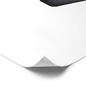 Heavy metal fan grappige muziek woordspeling poster (Hoek)