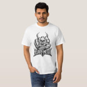 Heavy Metal Faust mit Adler Totenkopf T-shirt (Voorkant volledig)