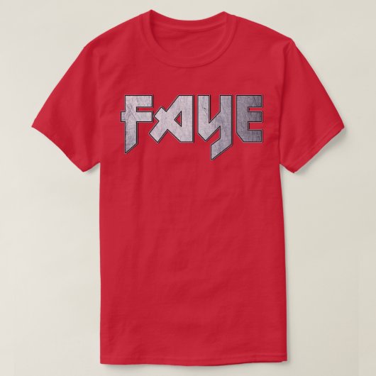 Heavy metal Faye T-shirt (Design voorkant)
