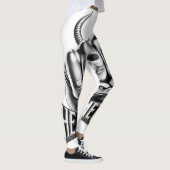 Heavy Metal Festival Outfit Totenkopf Adler Leggings (Rechts)