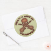 Heavy Metal Forever Ronde Sticker (Envelop)