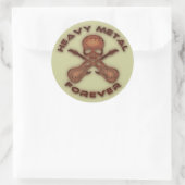 Heavy Metal Forever Ronde Sticker (Tas)