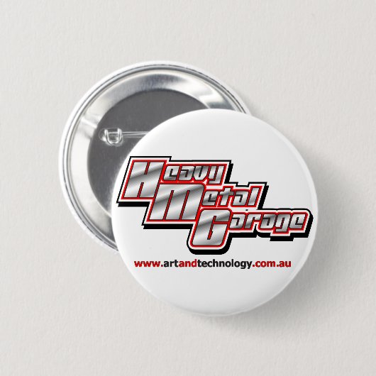 Heavy Metal Garage Button (Voorkant /achterkant)