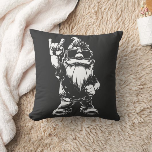 Heavy Metal Gartenzwerg – Rockstyle Kussen (Deken)