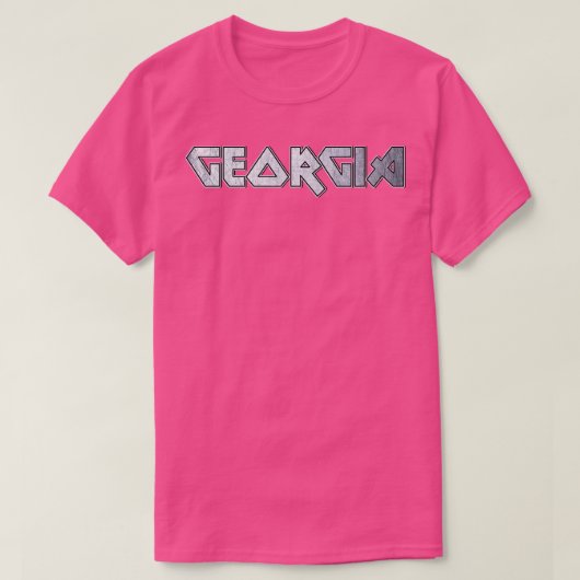 Heavy metal Georgia T-shirt (Design voorkant)