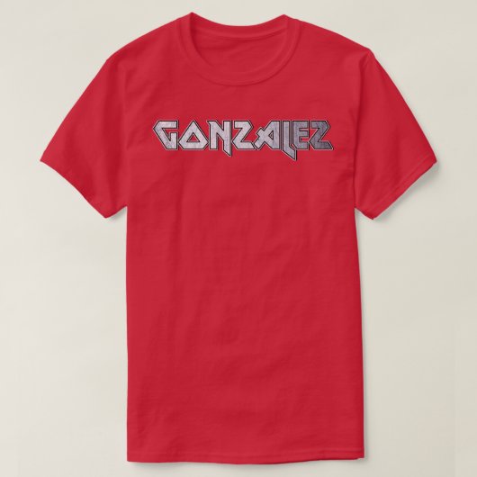 Heavy metal Gonzalez T-shirt (Design voorkant)
