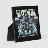 Heavy Metal - Grappige Lifting Gym Workout Fitness Fotoplaat (Voorkant)
