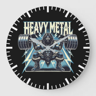 Heavy Metal - Grappige Lifting Gym Workout Fitness Grote Klok